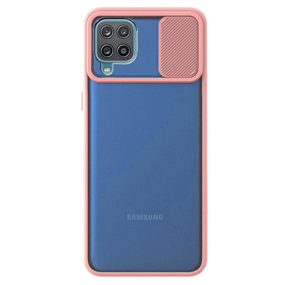 CaseUp Samsung Galaxy A22 4G Kılıf Camera Swipe Protection Pembe 2